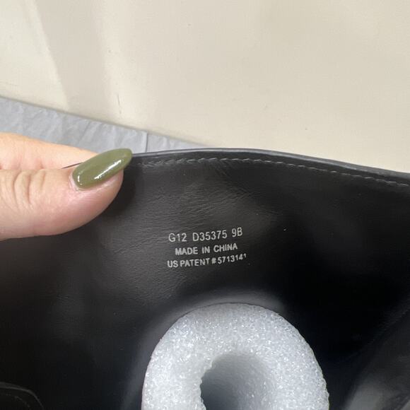 Cole Haan Air Kensington Waterproof Leather Knee-High Tall Boot Black 9B Charity - Picture 9 of 9